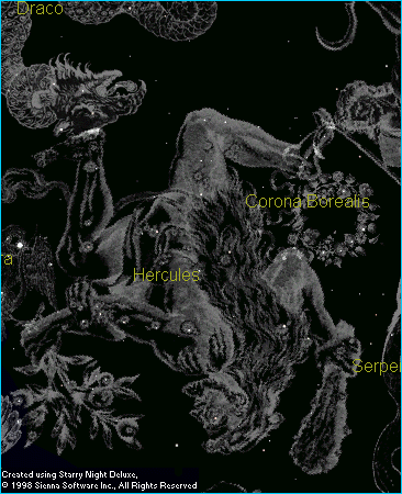 Hercules in the Northern
night sky